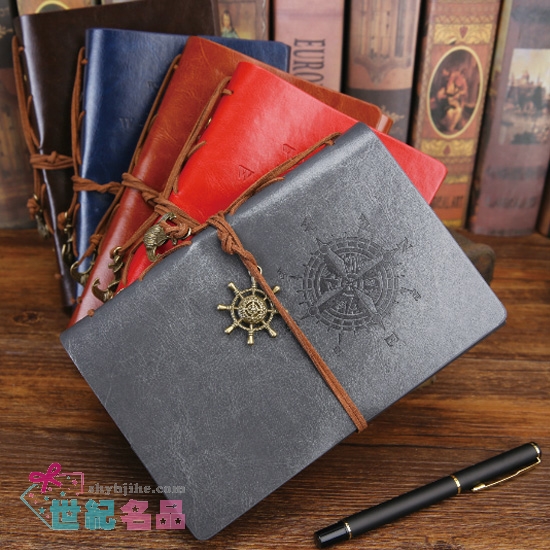 復古皮質活頁筆記本